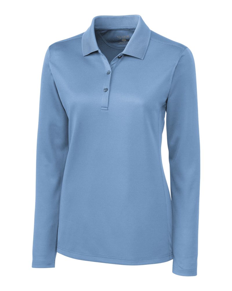 Clique Ice Pique Tech Womens Long Sleeve Polo 61