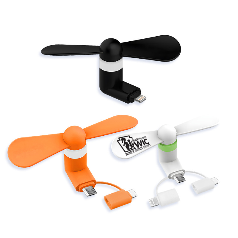 3-in-1 Phone Mini Fan 2