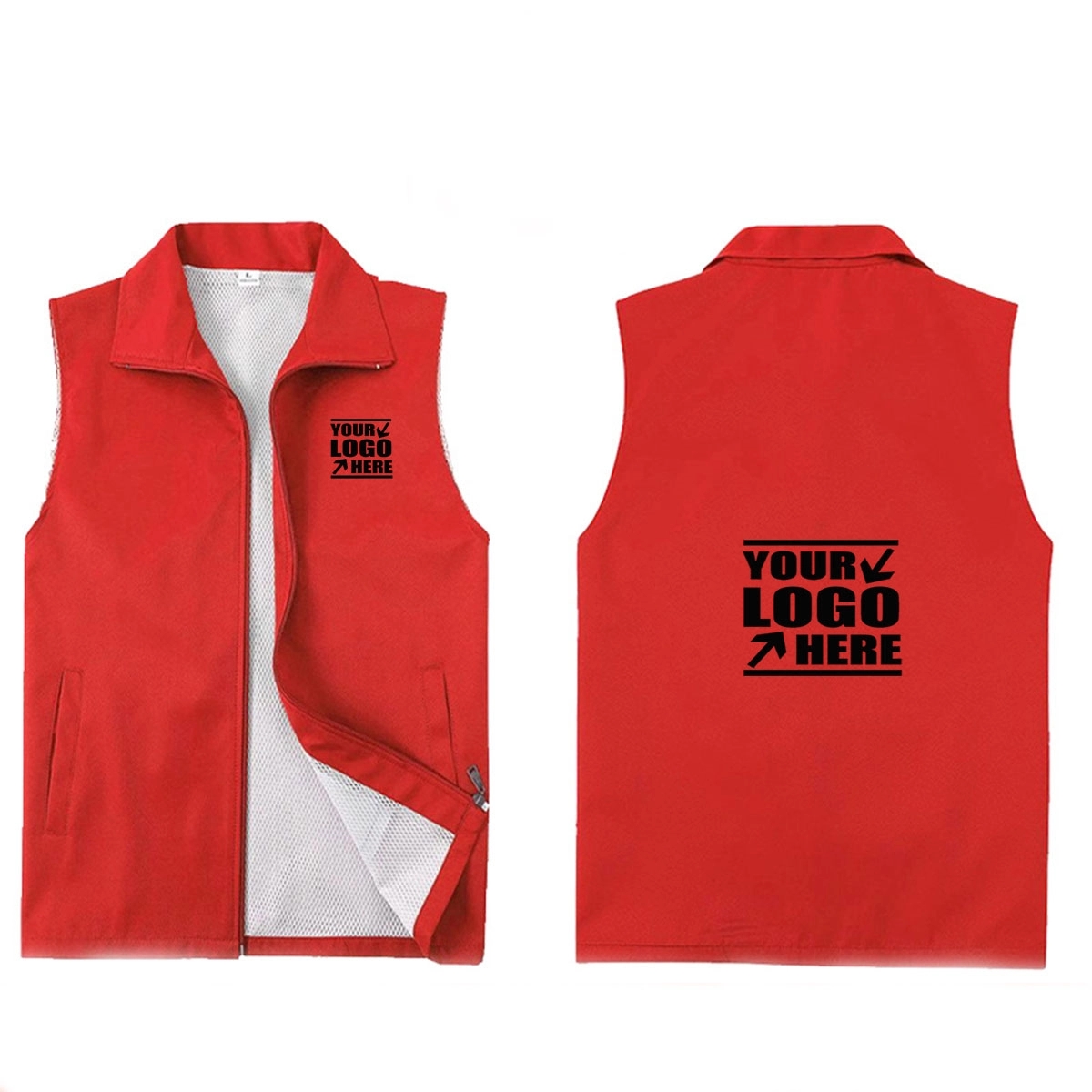 Volunteer Service & Advertising Vest Custom 6