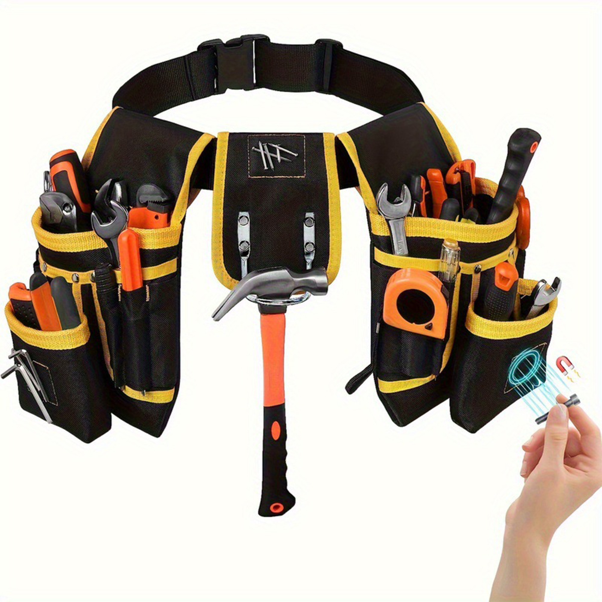 Magnetic Oxford Tool Belt 11.02 x 4.72 x 31.57" 8