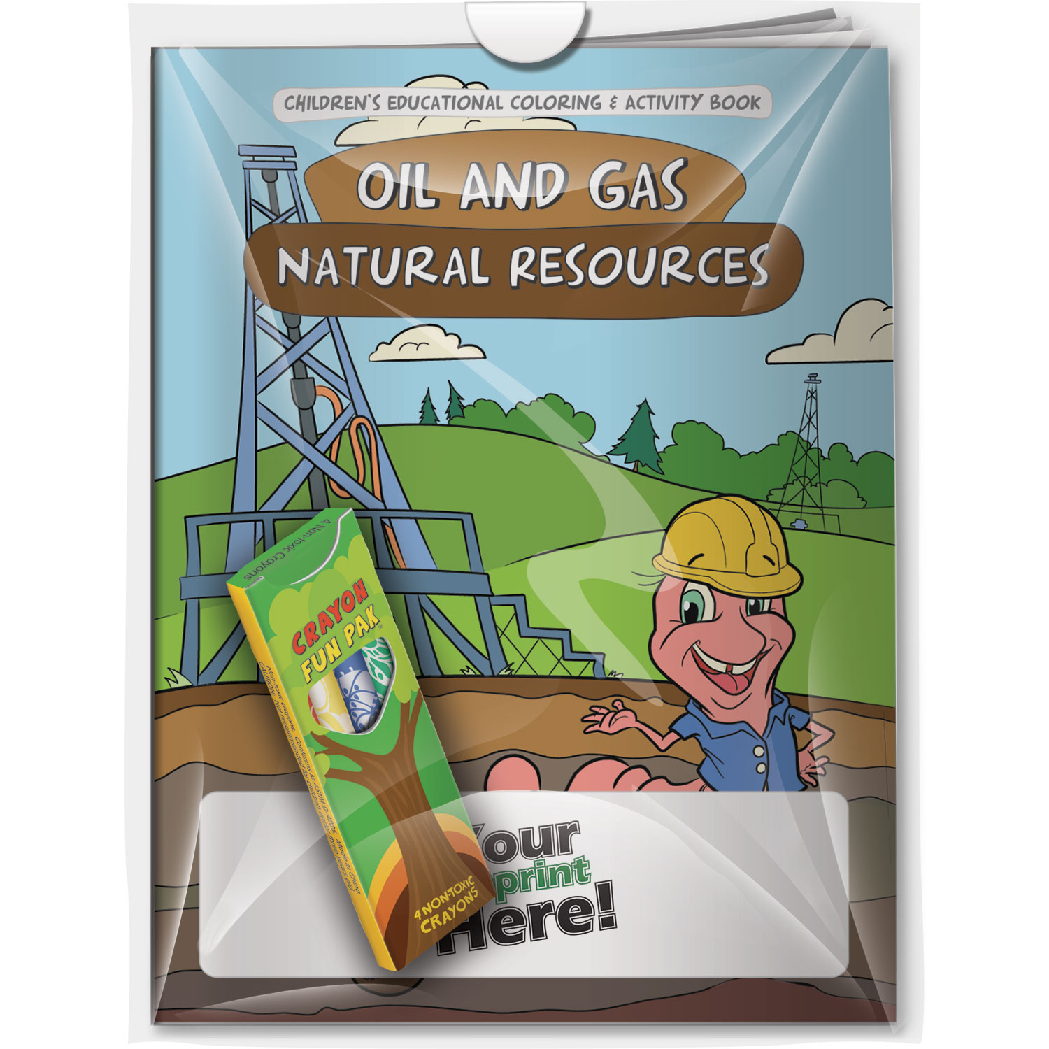 Combo Pack - CB1093 Coloring Book & 4-Pack of Crayons in a Poly Bag 3