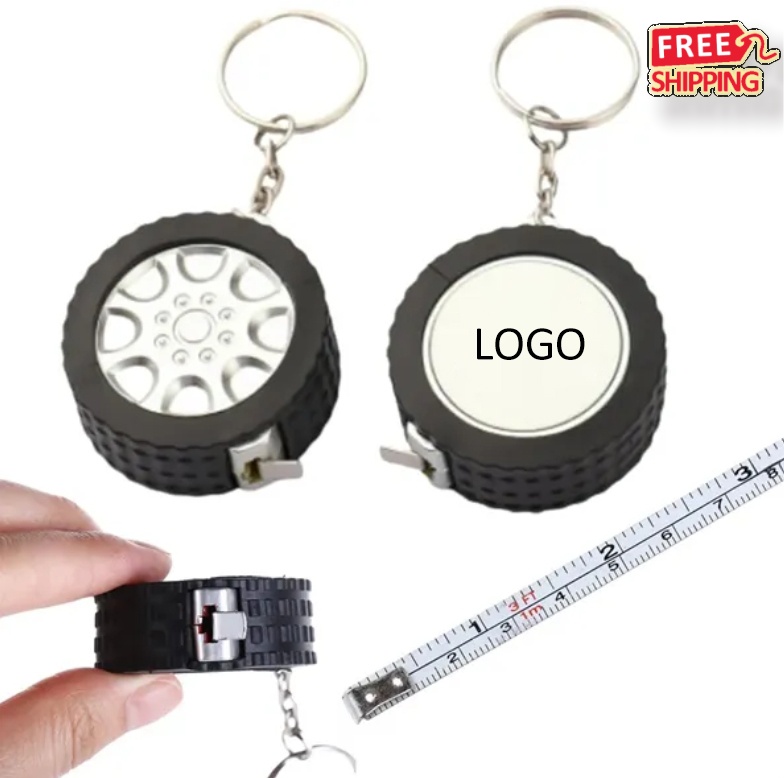 Tire Shape Retractable Tape Measure Keychain 2