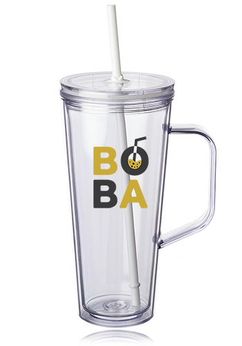 24 oz. Tilden Plastic Tumbler with Handle 14