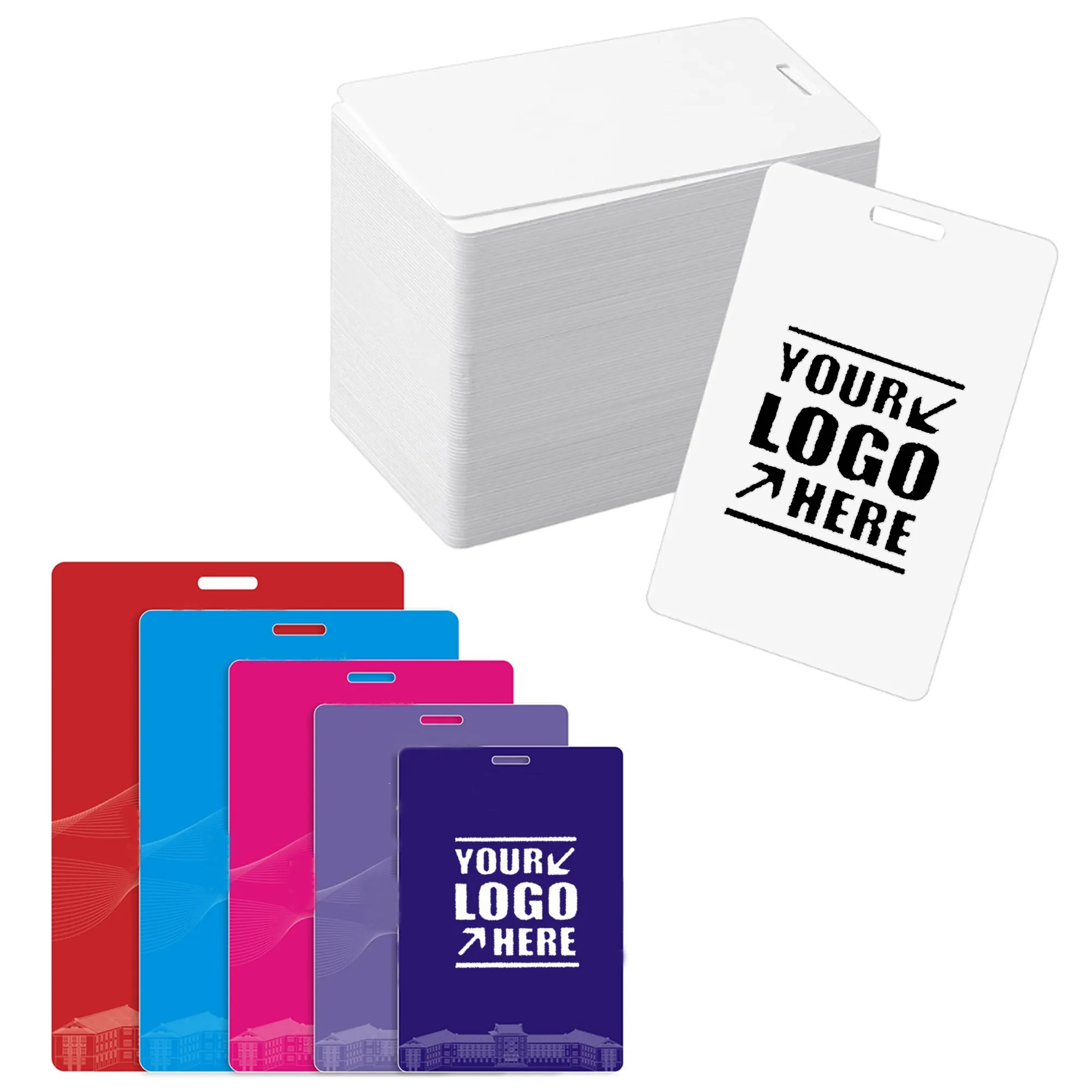 Rush Service Custom Full Color PVC ID Badge Working Card 2