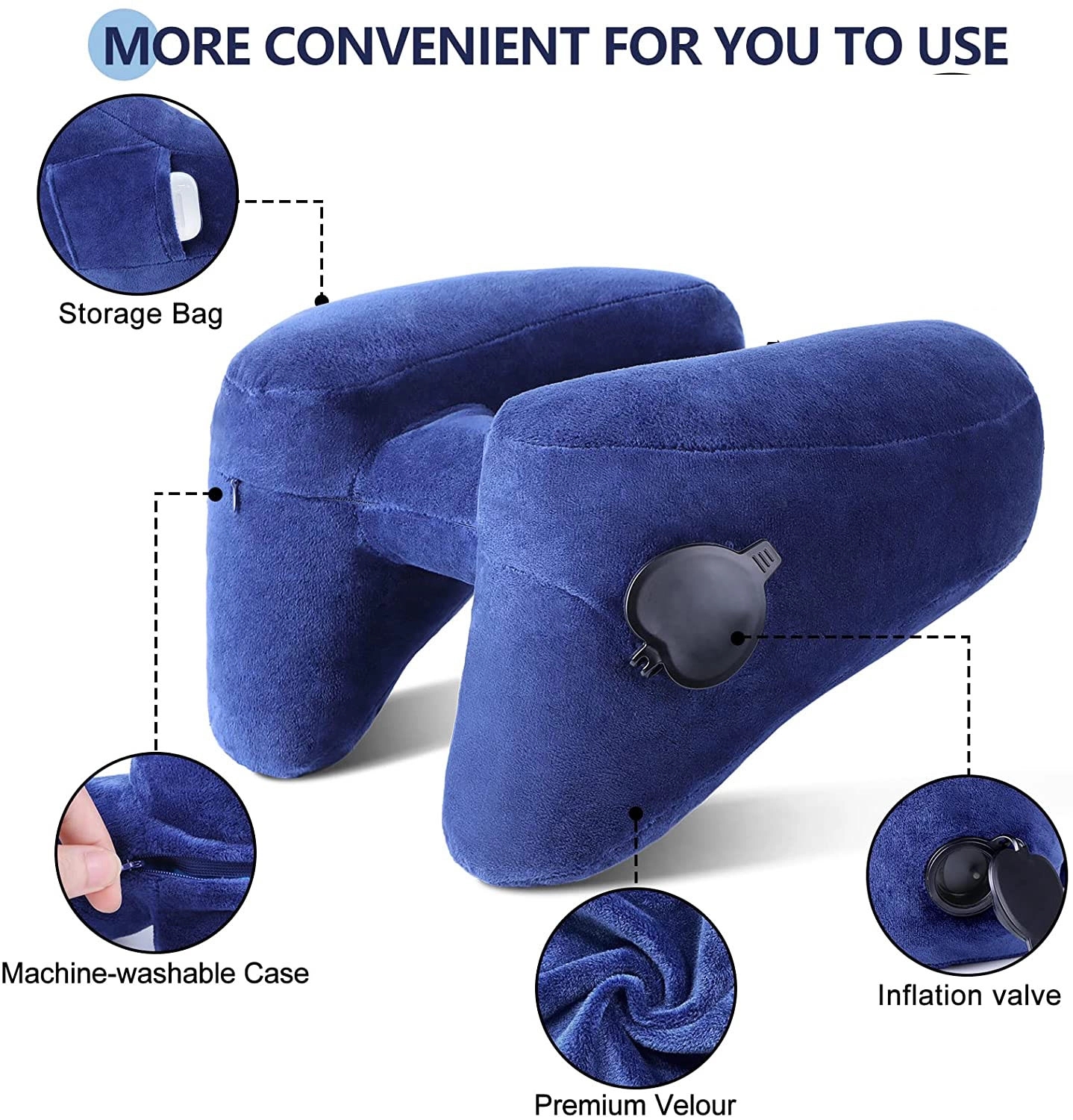 Airplane Pillow With Soft Velour Cover 4