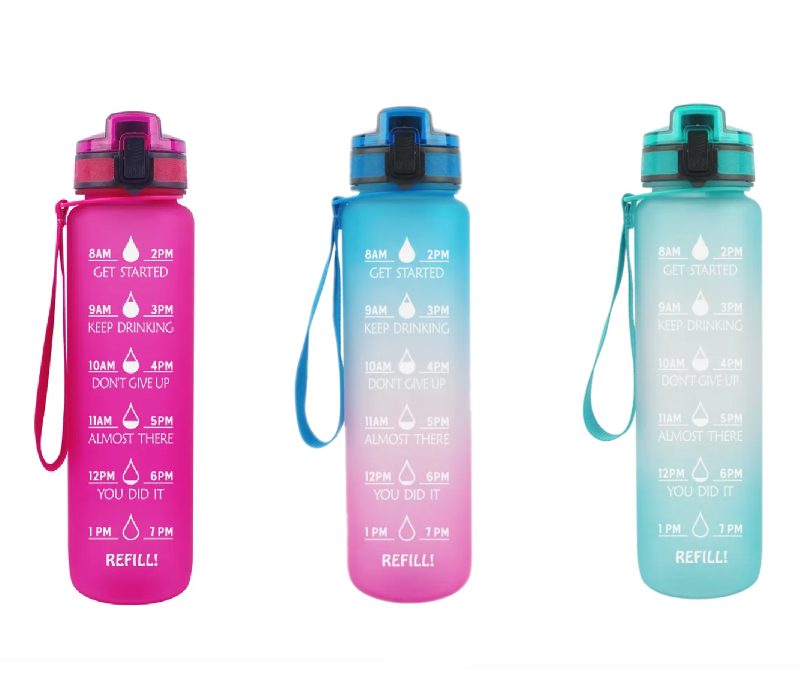 Frosted Fitness Sports Water Bottle, 32 oz. 7