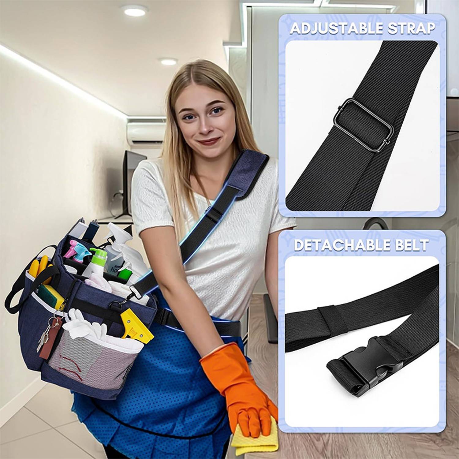 Multi Functional Waterproof Oxford Cleaning Storage Bag 7