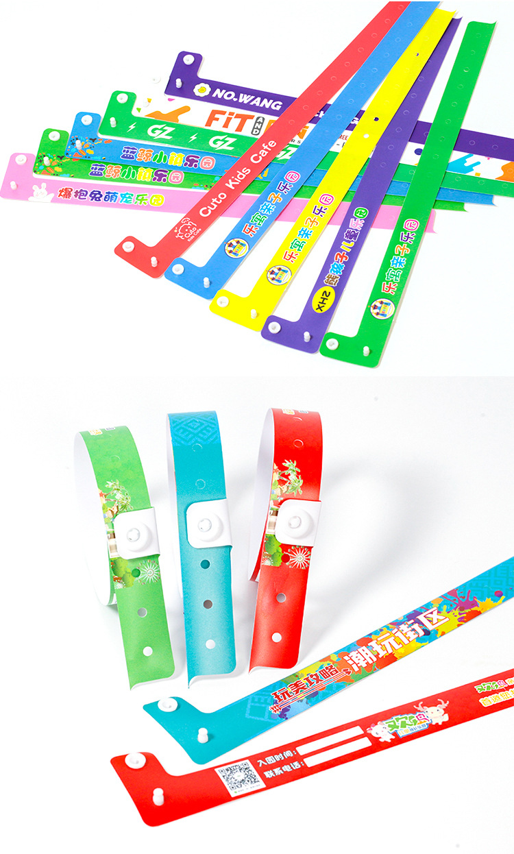 Premium Plastic Secure Snap Wristbands 12