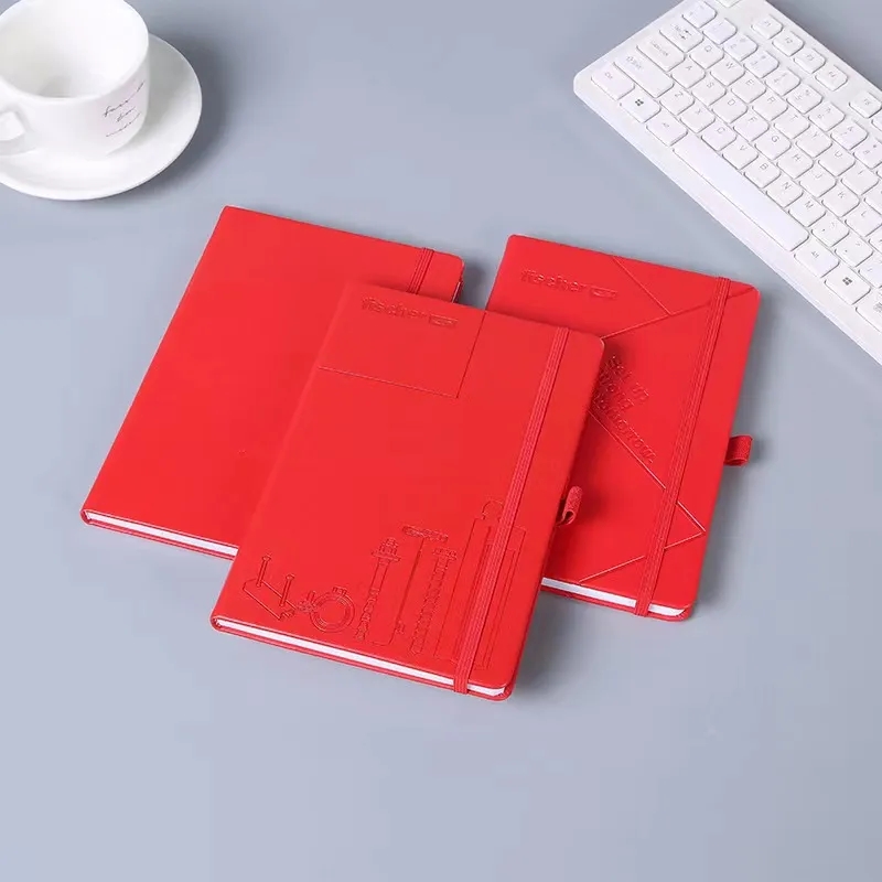 Custom A5 Recyclable Tie Notebook- With Pocket and Eraser 4