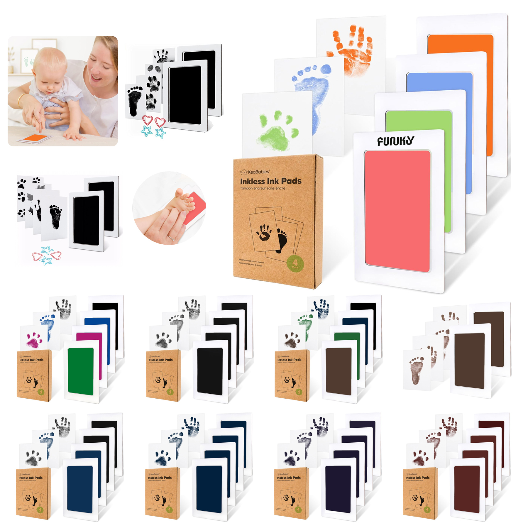 4-Pack Inkless Hand and Footprint Kit 2