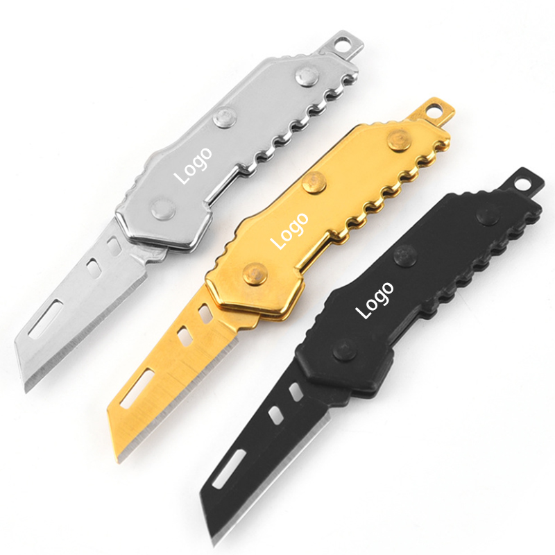 Mini Stainless Steel Folding Pocket Knife with Strap Hole 3