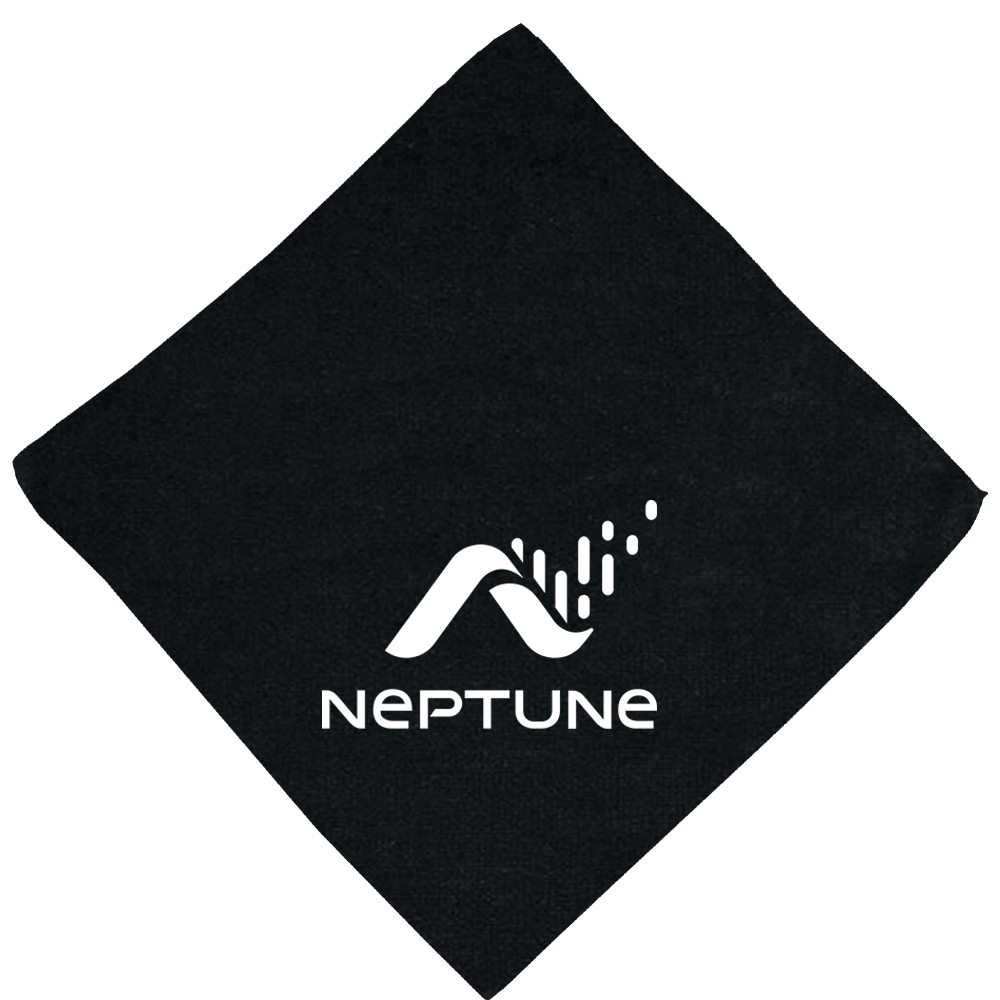 16" x 16" Microfiber Black Golf Towel