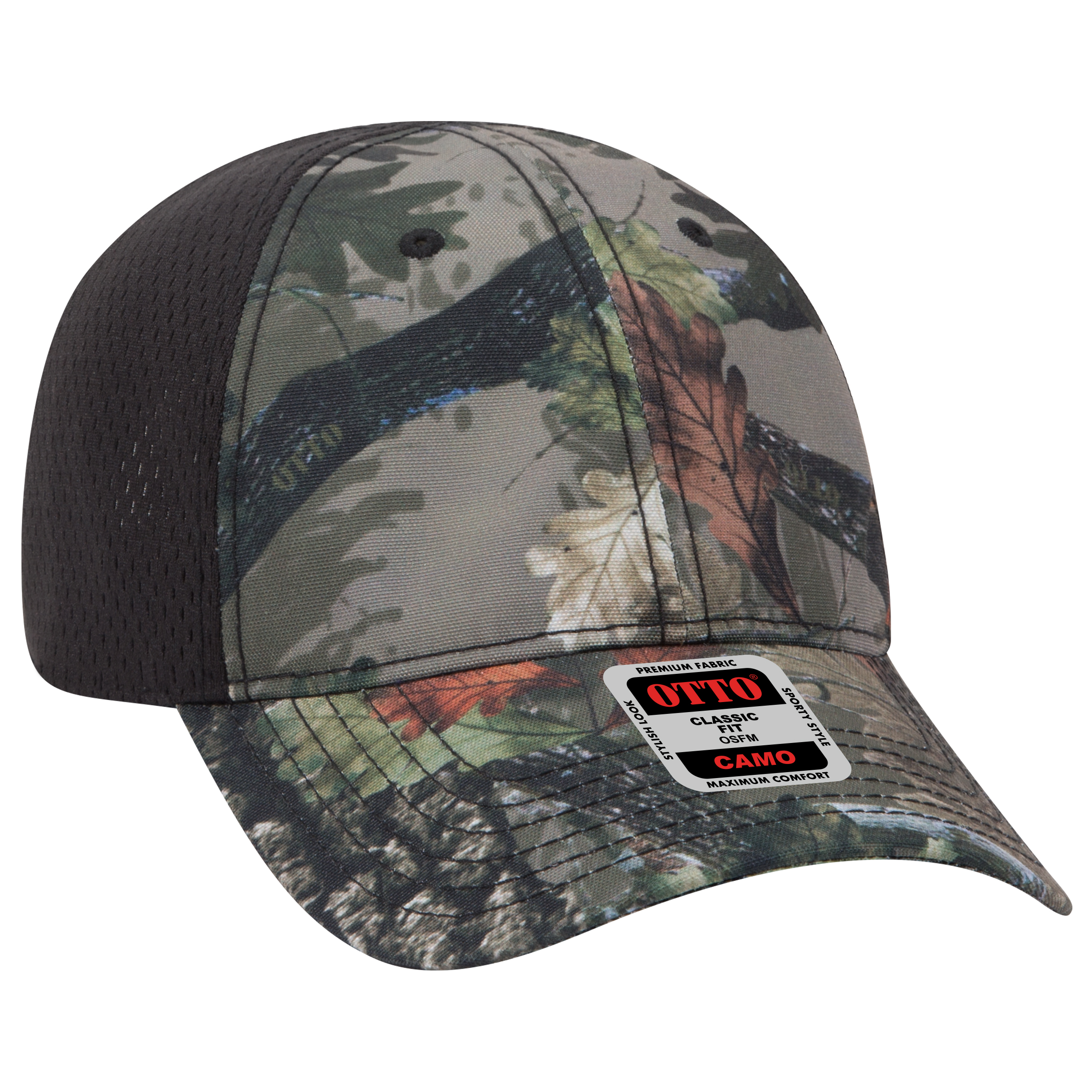 OTTO CAP® Camouflage 6 Panel Low Profile Baseball Cap 11