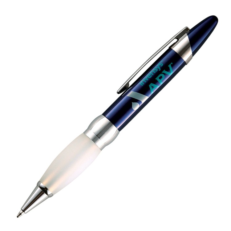 Leo Twist Action Pens with Frosted Rubber Grip 2