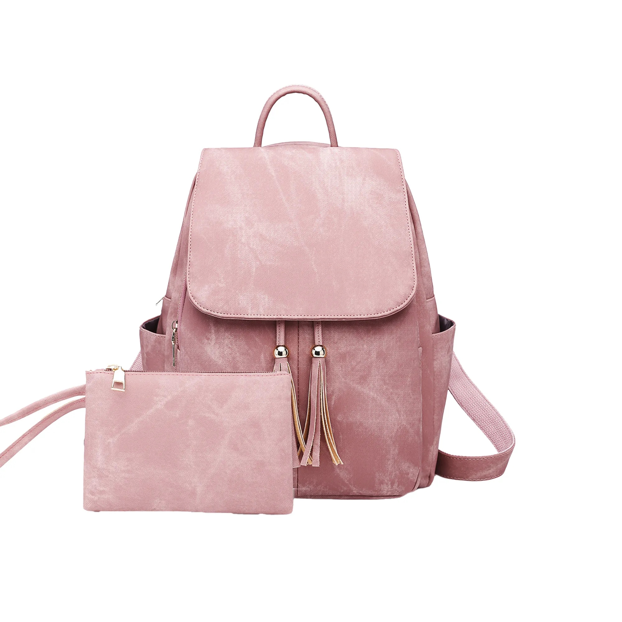 PU Leather Tassel Backpack 5