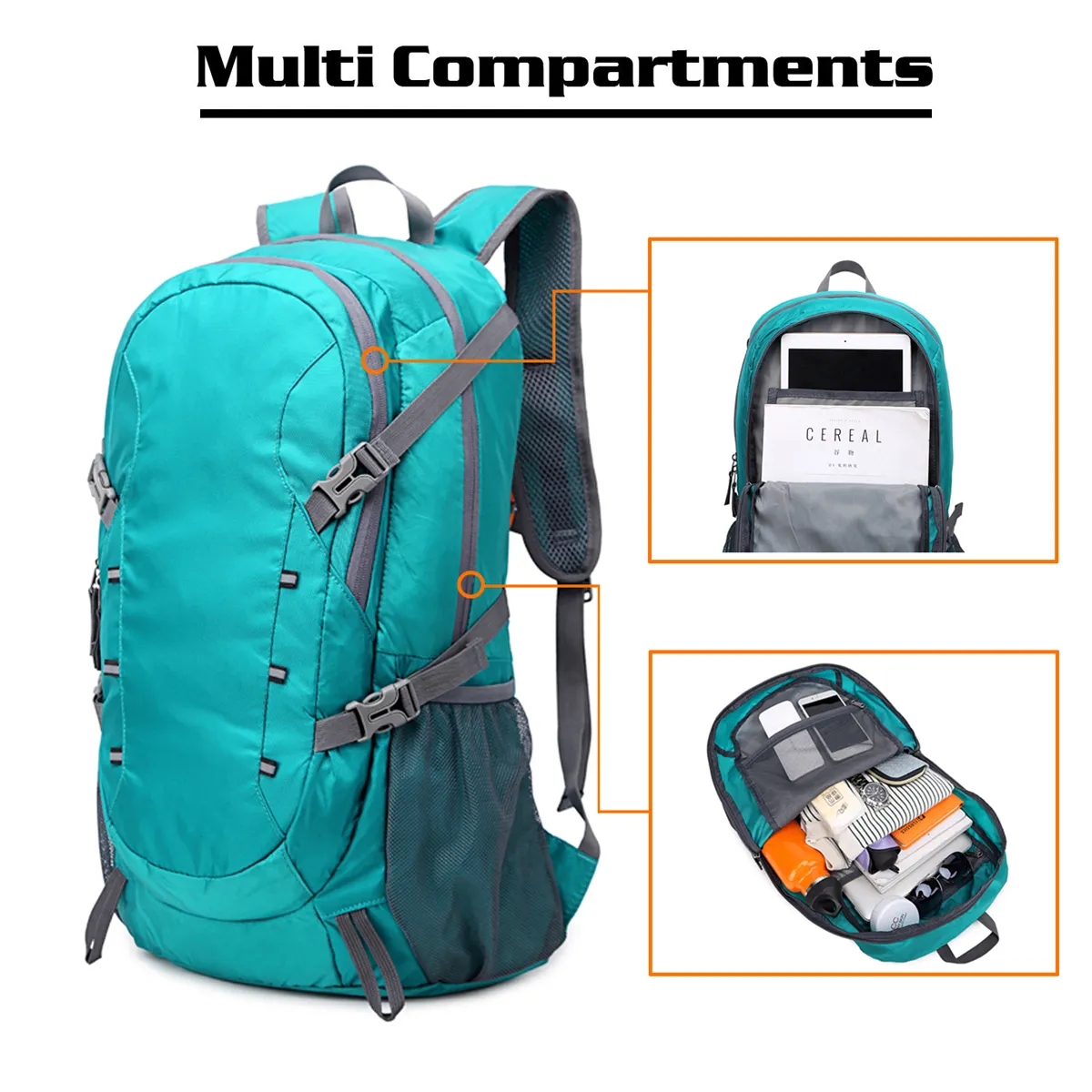 40L Lightweight Packable Travel Hiking Backpack Daypack 3