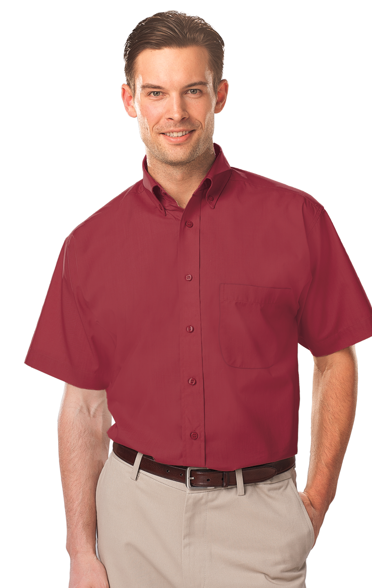 Men's Short-Sleeve Value Poplin Shirt 9
