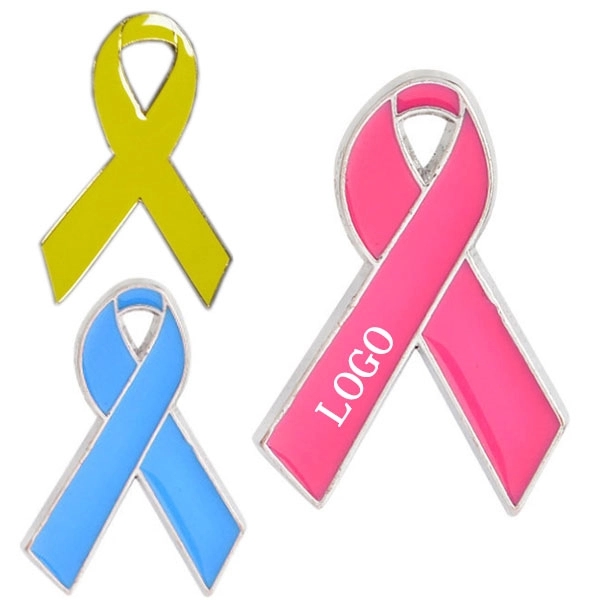 Metal Ribbon Lapel Pin 2