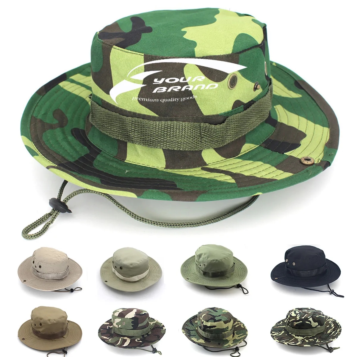 Fishing Safari Bucket Hat Camouflage Tactical Cap 6