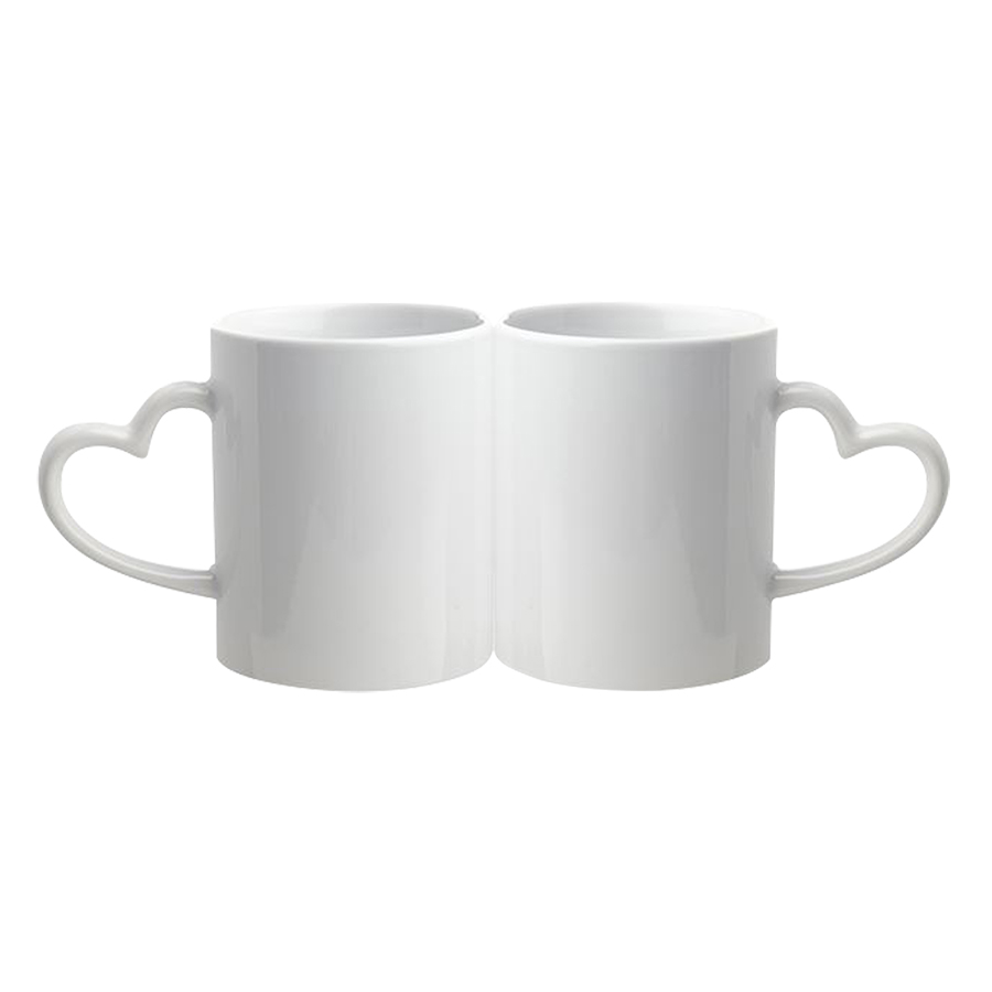 11 oz. Full Color Heart Handle Mug 2