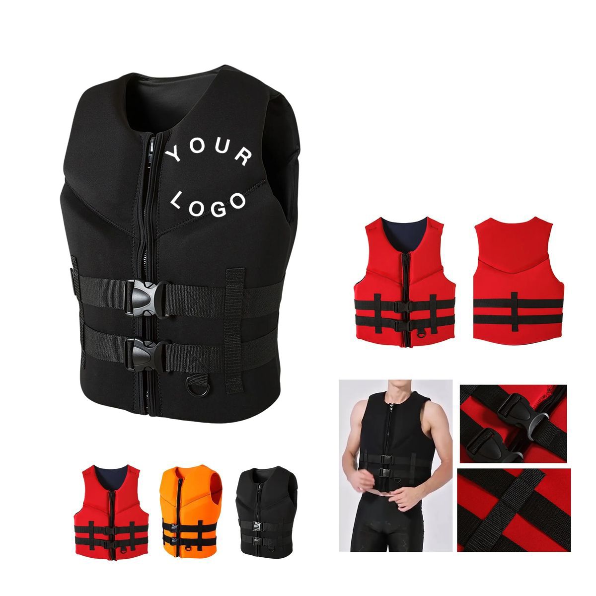 Neoprene Life Vest with Foam Core for Water Activities 2