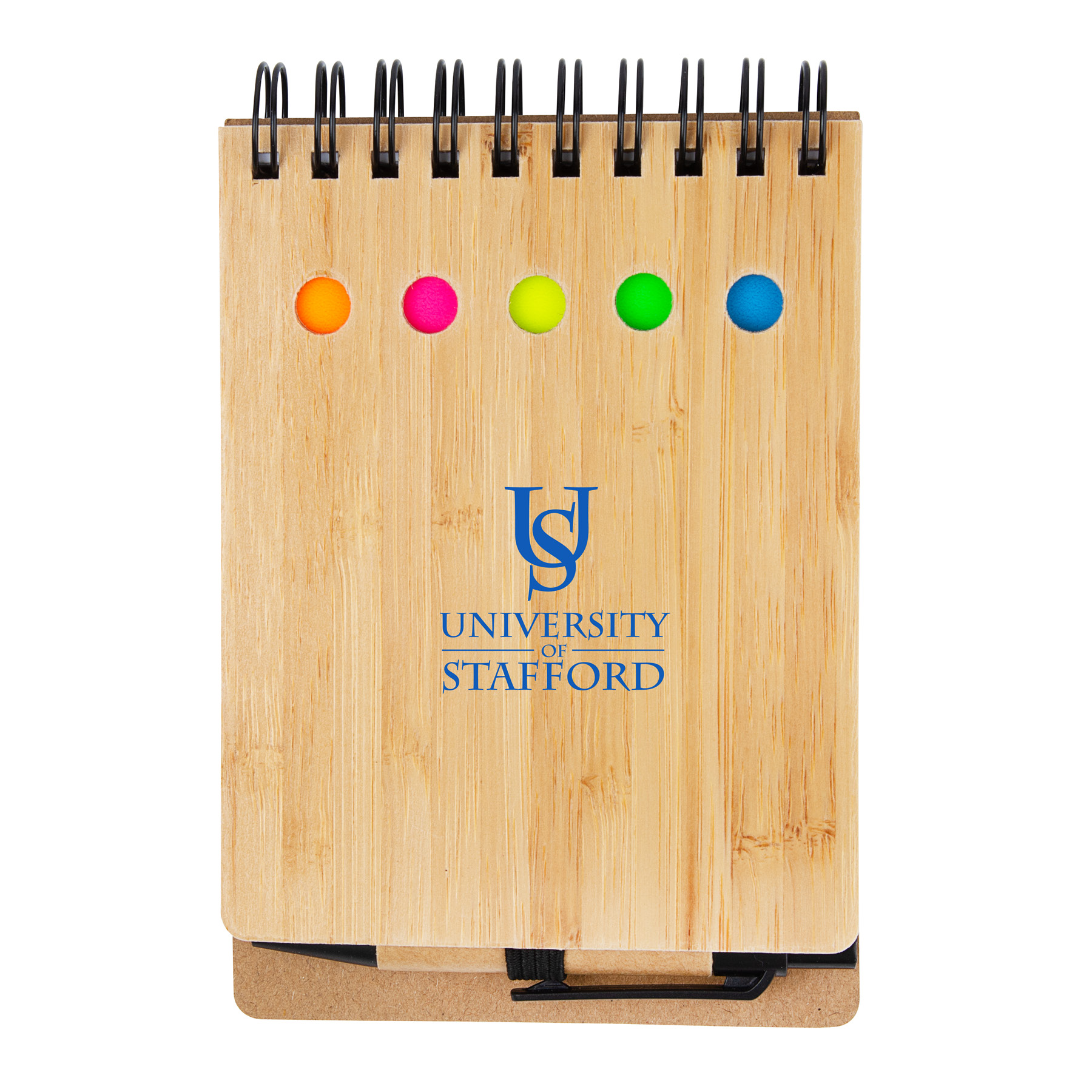 Ridgecrest 3-in-1 Bamboo Jotter w/Pen 12