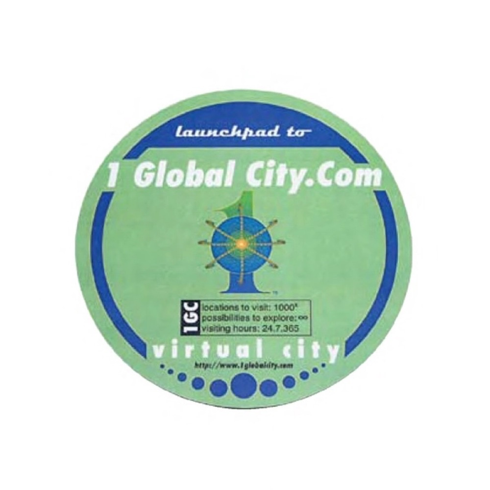 Hard Surface Mouse Pad w/Rubber Base - Round (7-7/8"x1/4") 2