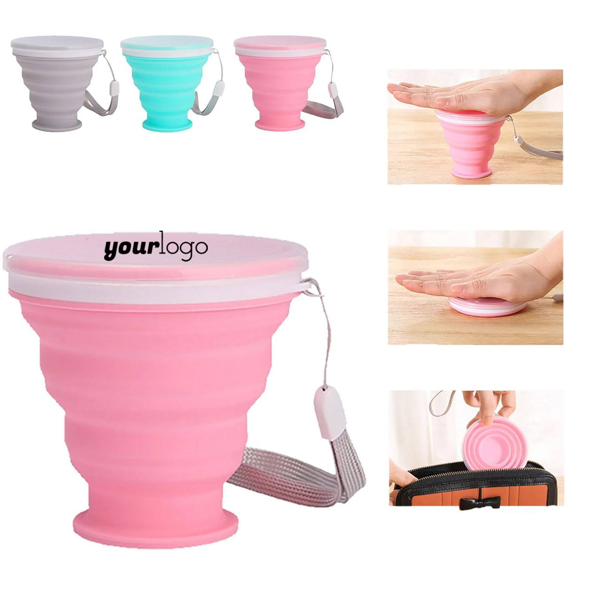 Compact Collapsible Silicone Cup For Travel 2