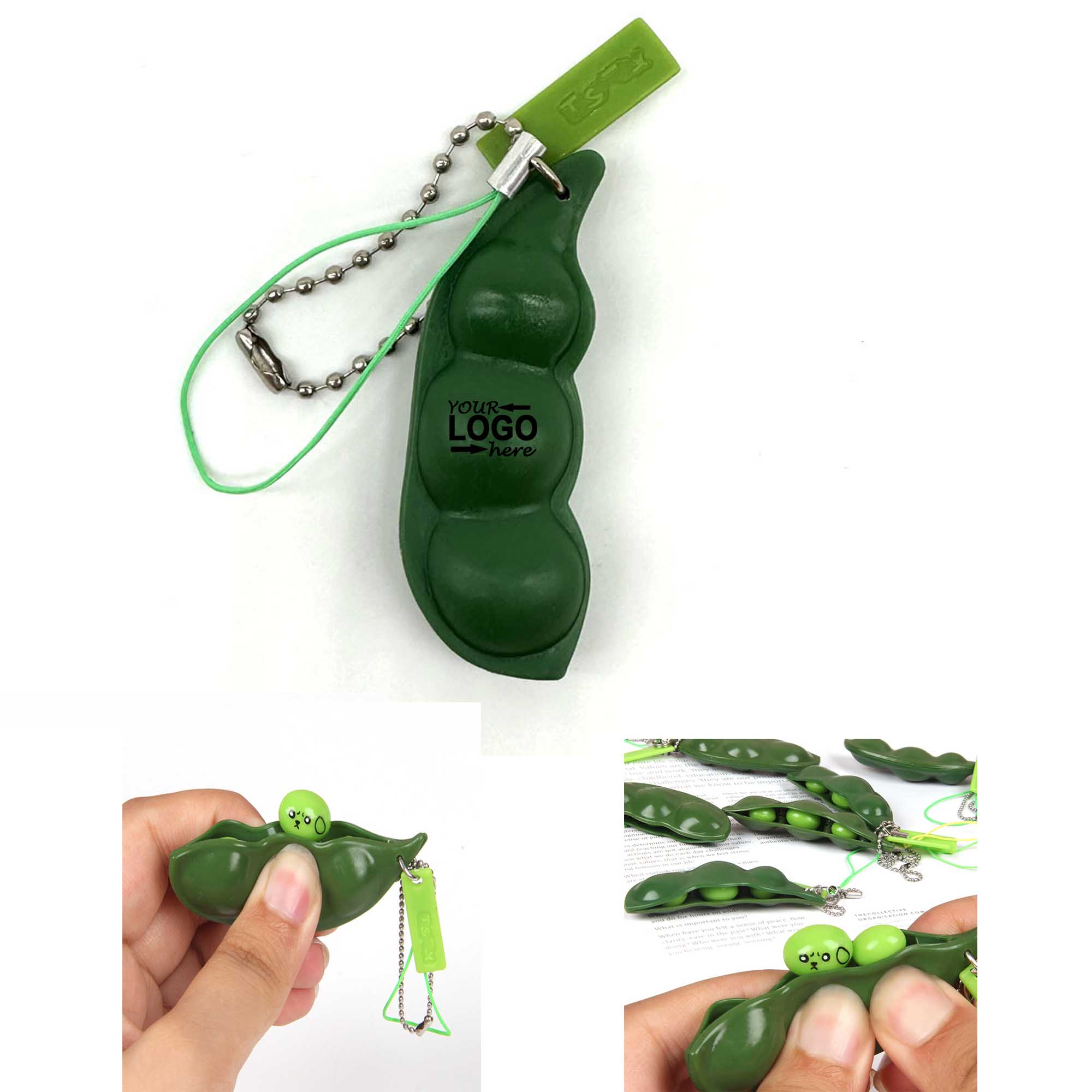 Squeeze-A-Bean Popper Keychain 2