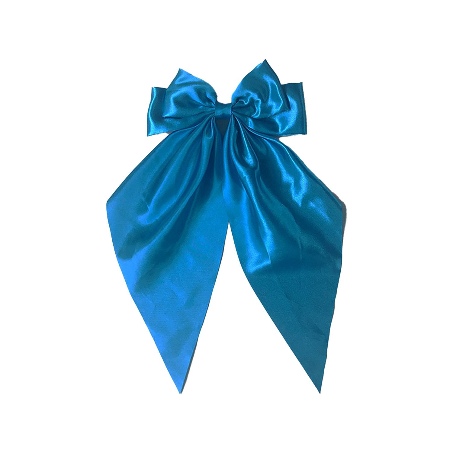 Women Long Bow Hair Clip 8