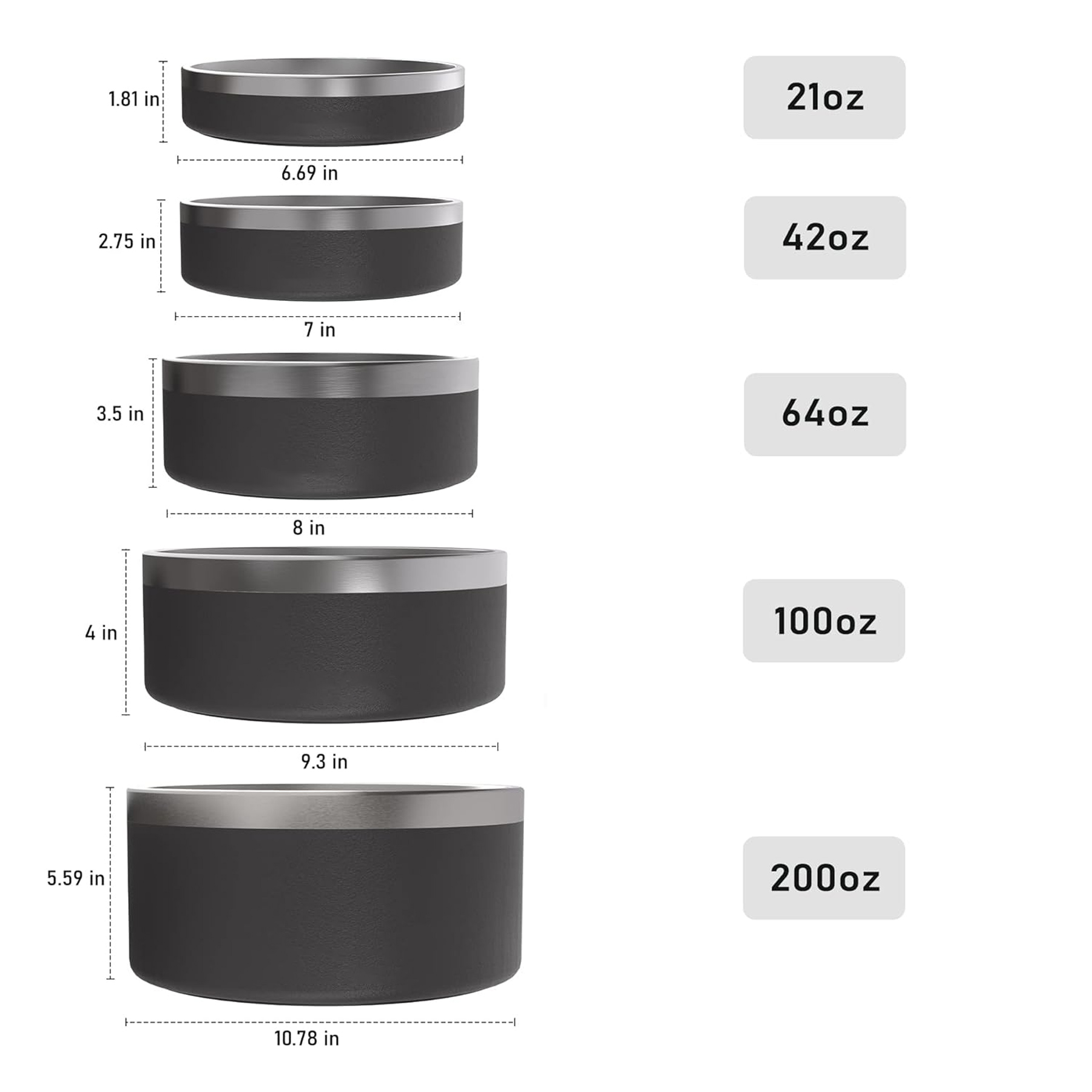 Premium Non-slip stainless-steel food bowl 2