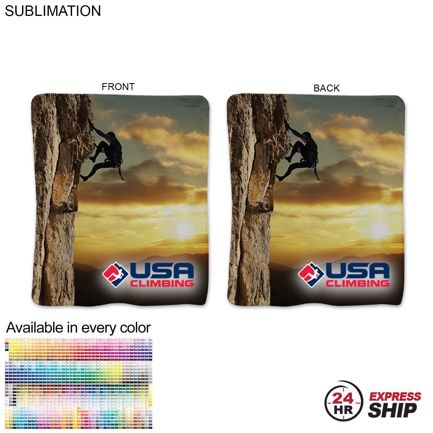 24 Hr Express Ship - Ultra Soft and Smooth Microfleece Blanket, 50x60, Sublimated 2