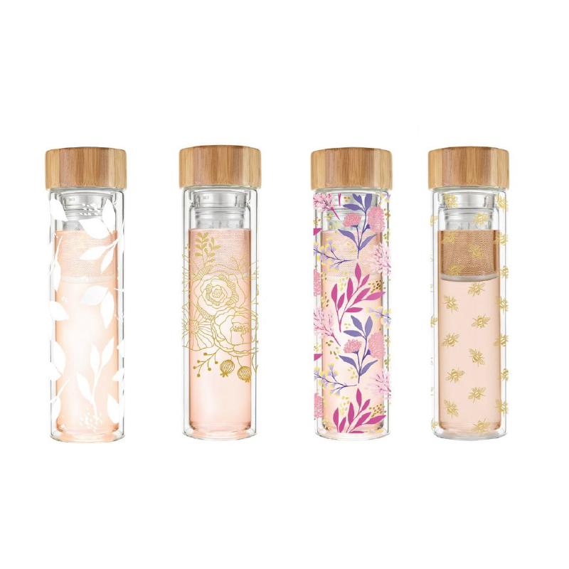 Pinky Up® Blair™ Glass Travel Tea Mug