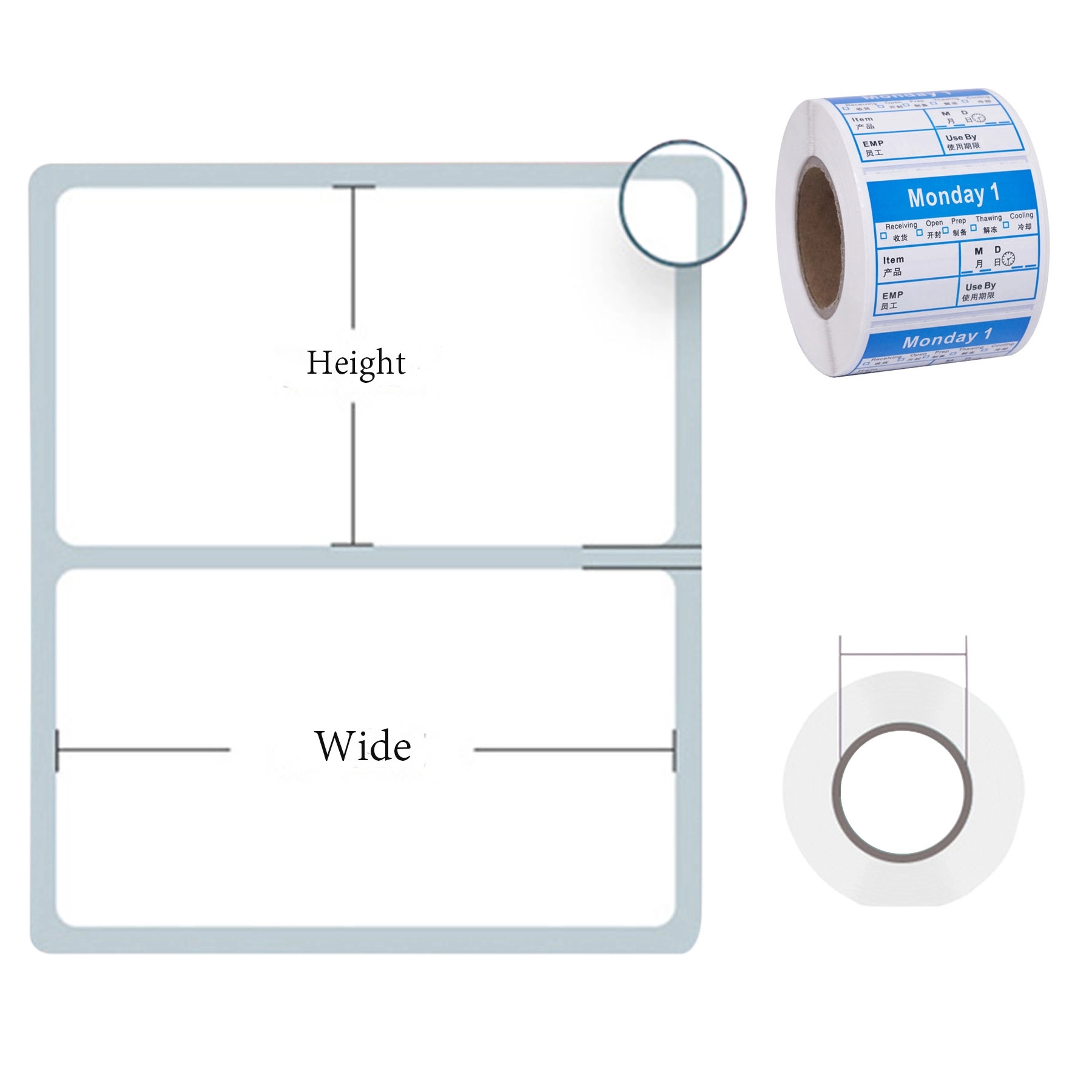 Weekday Paper Label Stickers 2