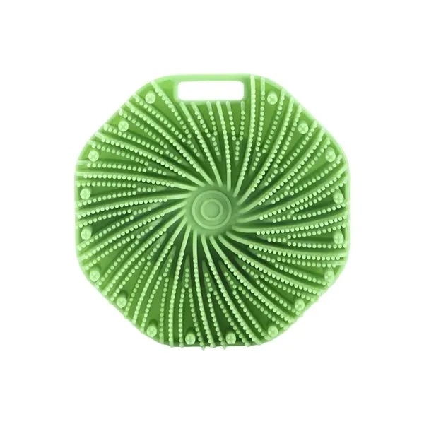 Polygonal Silicone Bath Brush - Soft Gentle Exfoliating 8
