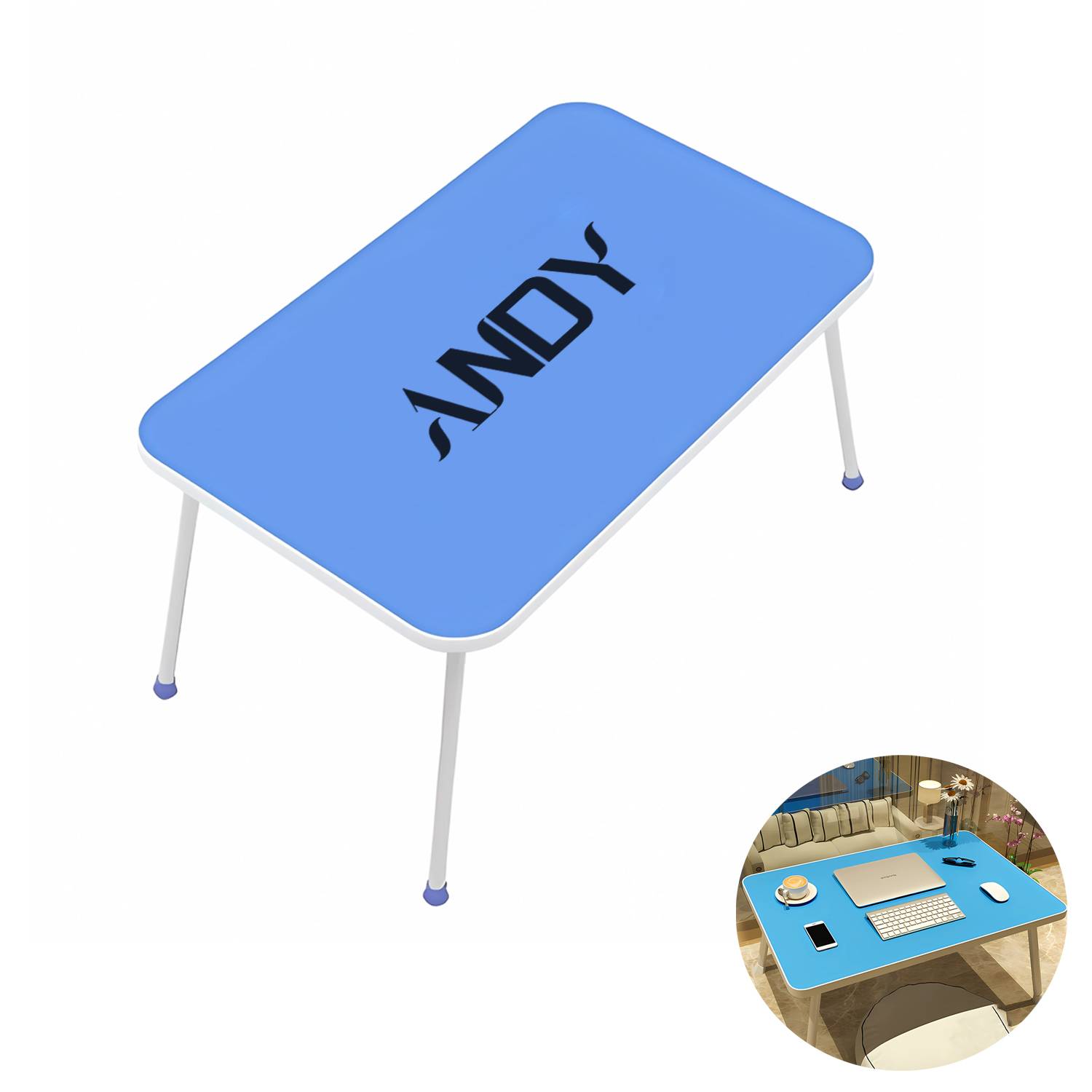 Foldable Laptop Bed Table Lap Standing Desk 5