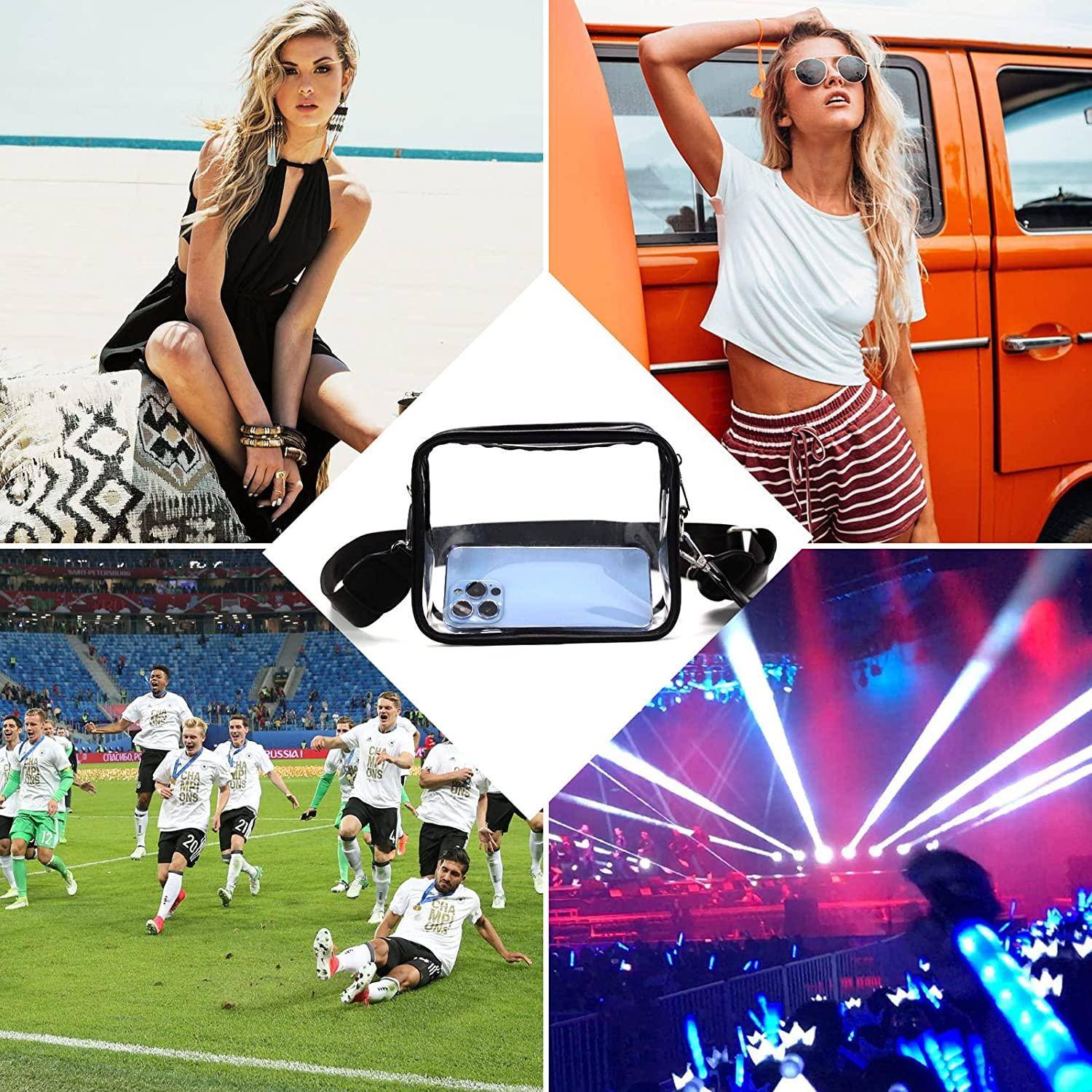 PVC Clear Crossbody shoulder Stadium Bag for Women 7