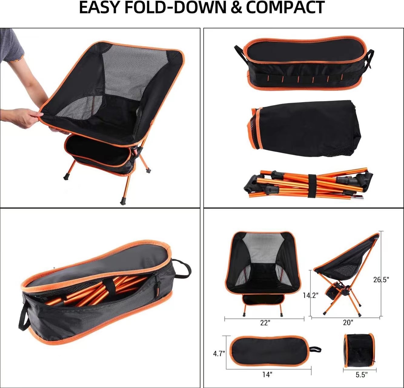 Portable Lightweight Folding Camping Chair 3