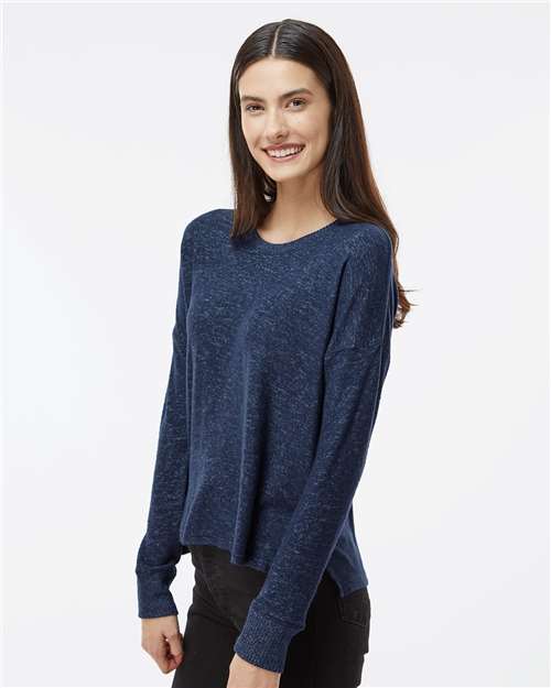 Women's Cuddle Fleece Boxy Crewneck Pullover - L06 74