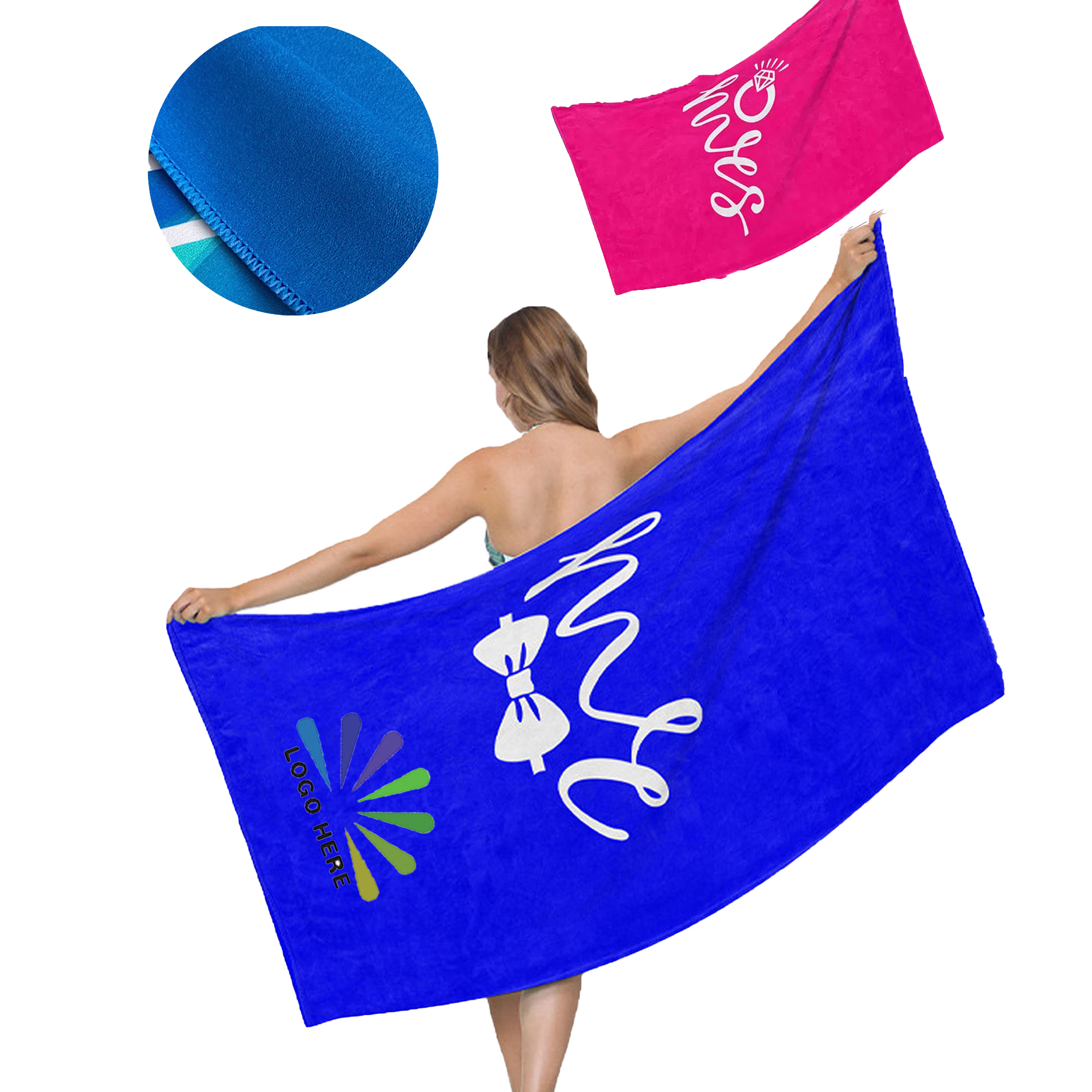 Custom Soft Fabric Beach Towel 3