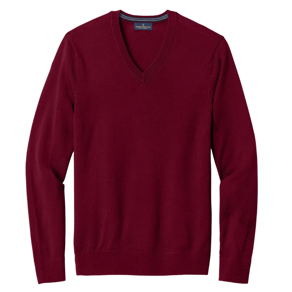 Brooks Brothers (R) Washable Merino V-Neck Sweater 3