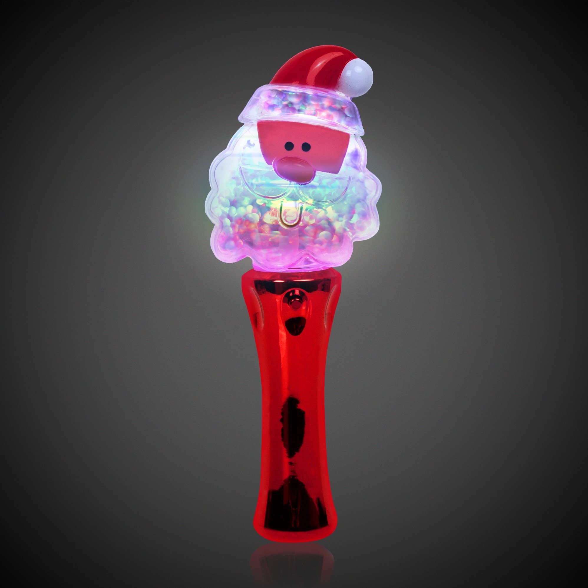 LED Santa Spinner Wand - 7 1/2" 3