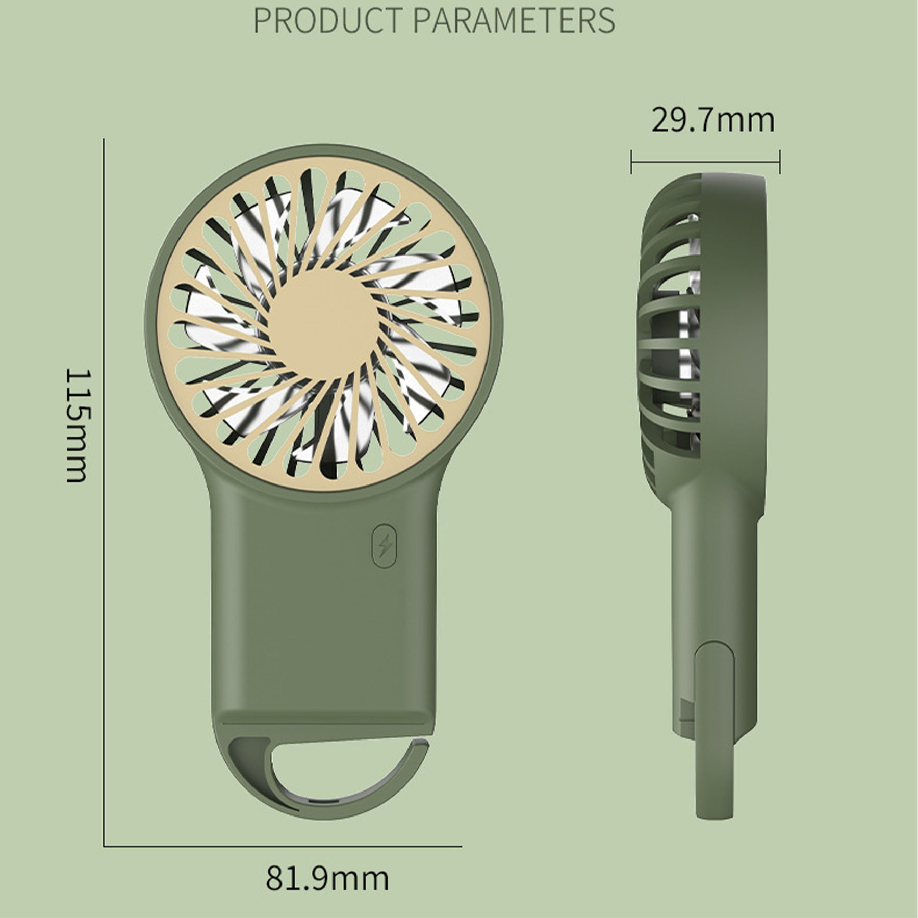 Pocket Mini 3-Speed Fan 6