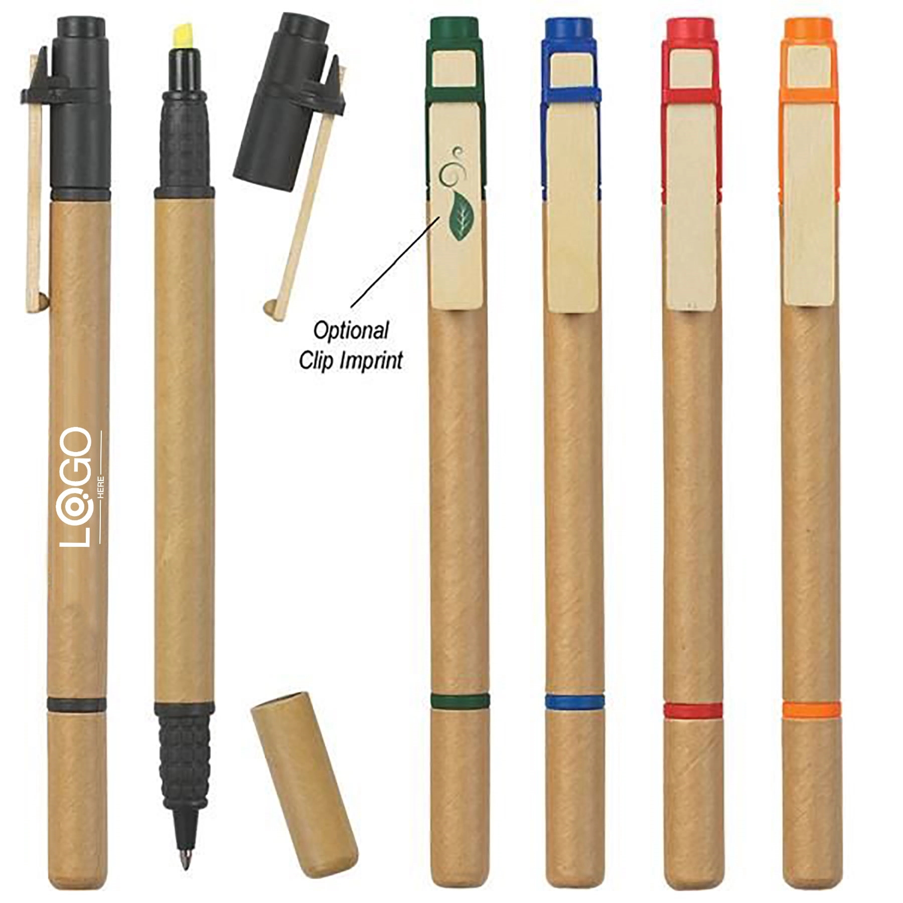 Dual Function Ballpoint Pen With Highlighter 1