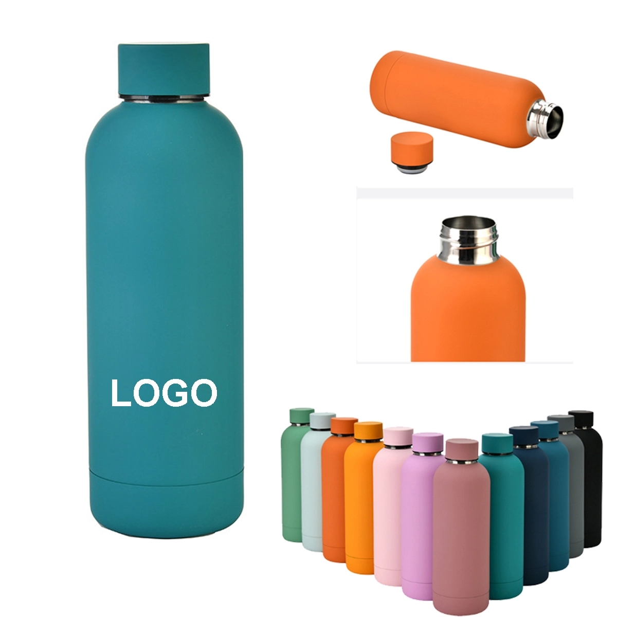 17OZ Double Wall Water Bottle, custom water bottle with logo imprint 1
