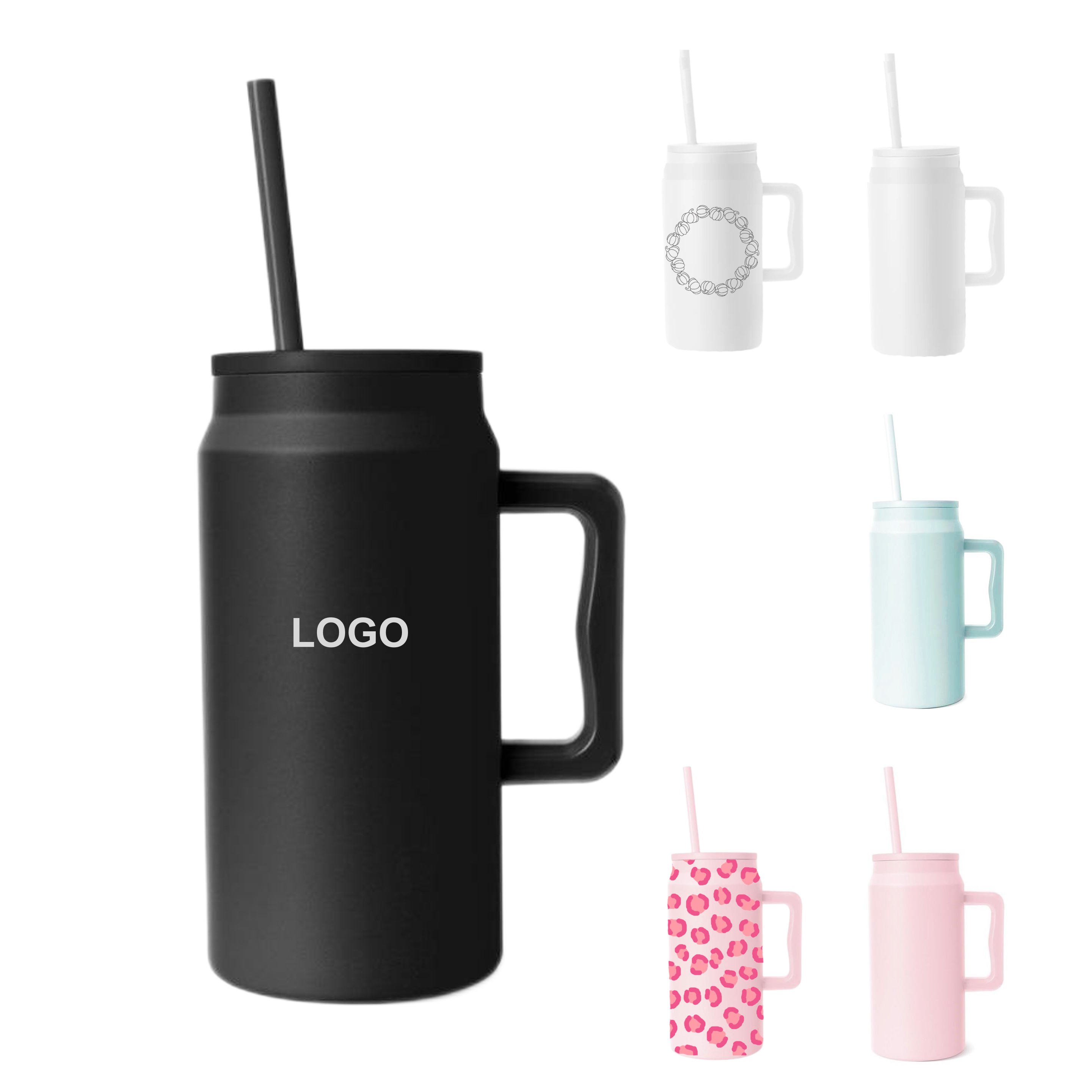 50oz Tumbler with Straw & Lid (direct import) 1