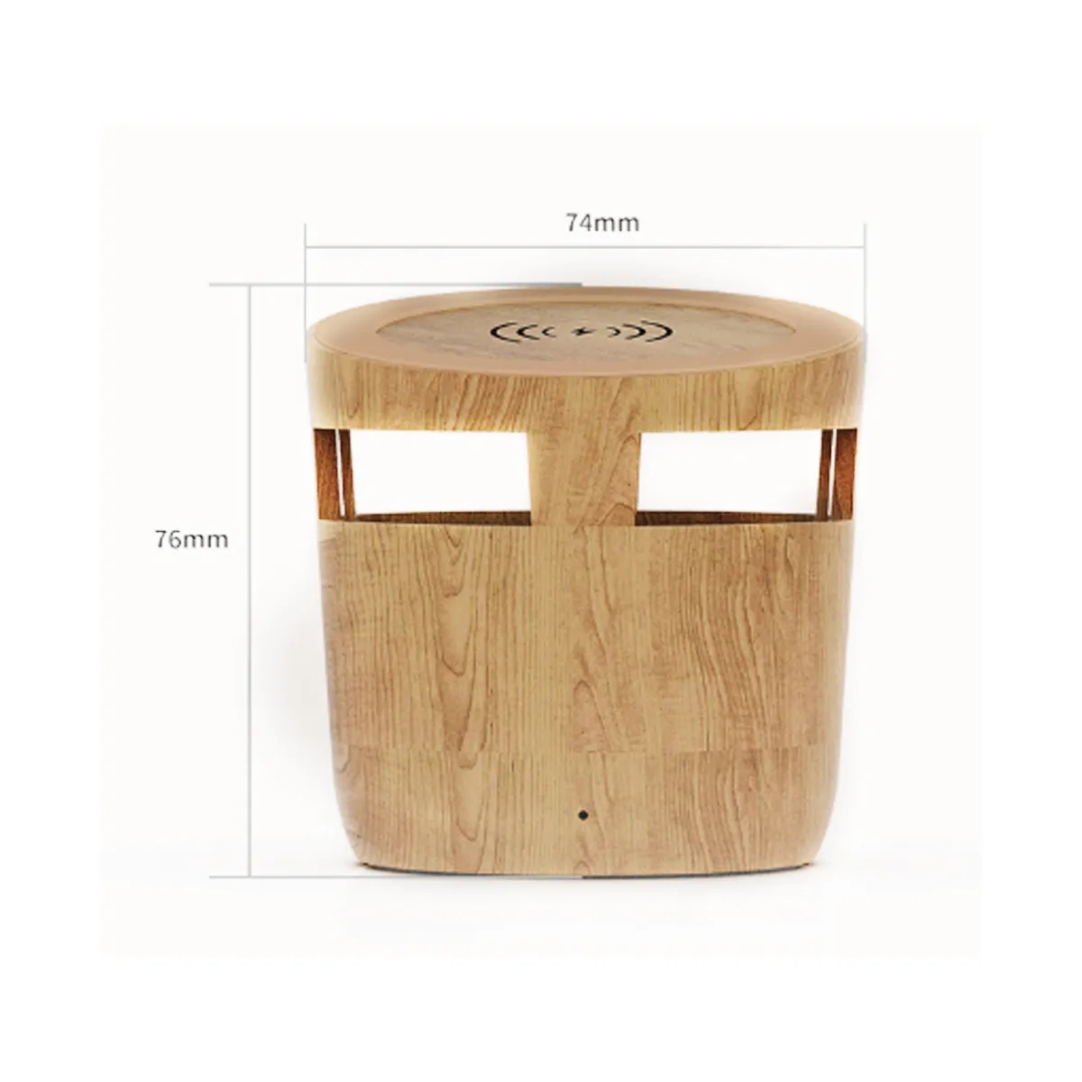 2 in 1 Wood Grain Wireless Charger with Bluetooth Speaker 6