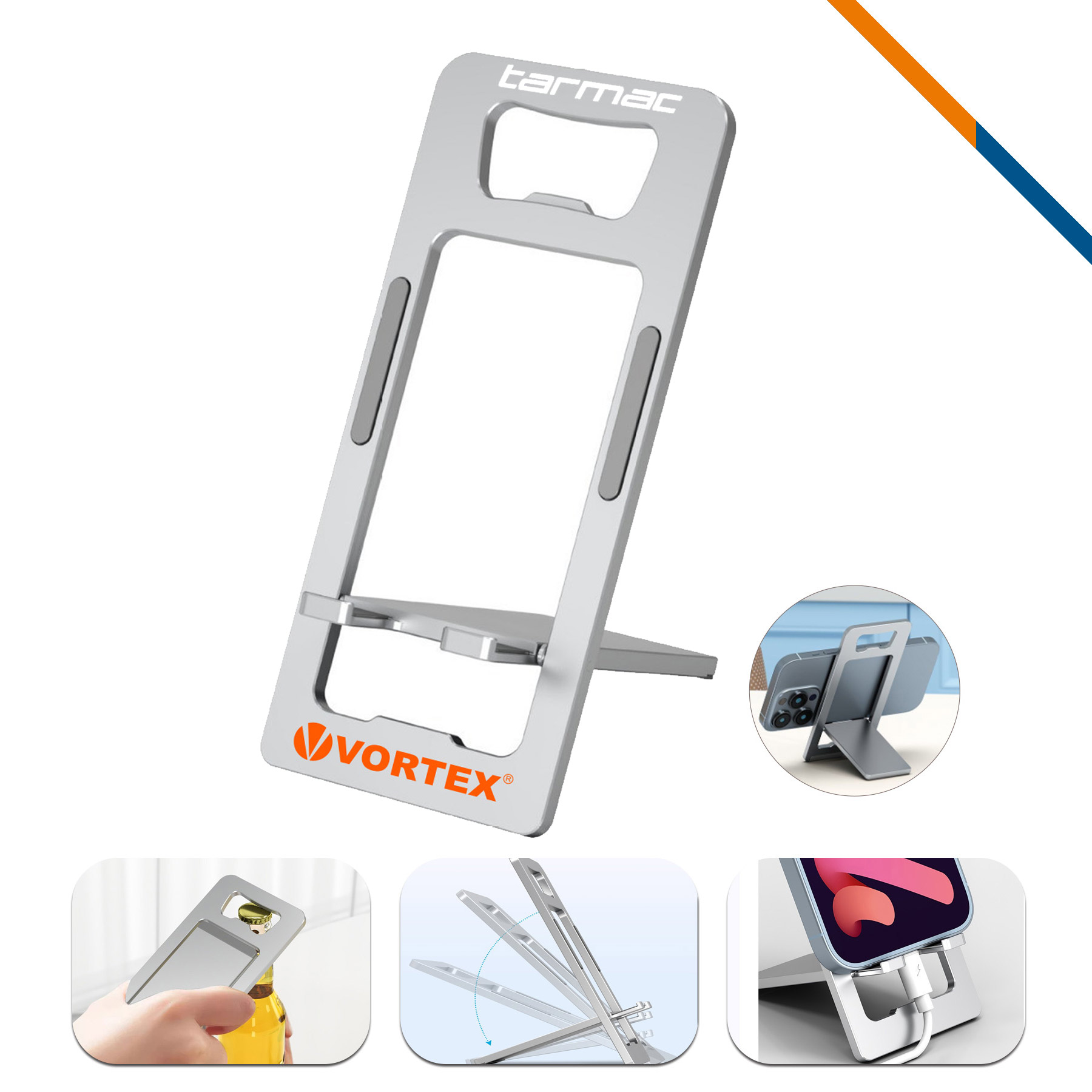 Holdtix Foldable Bottle Opener Phone Stand 2
