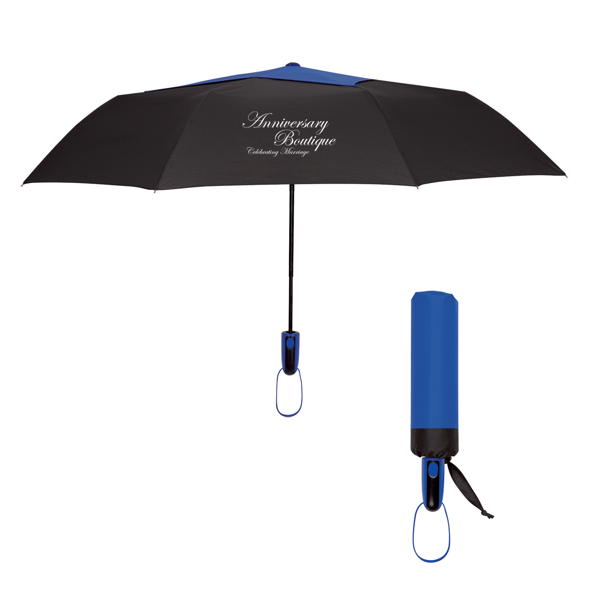 44" Arc Telescopic Diamond Top Vented Umbrella 2