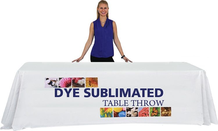 Full Coverage 6' Premium Dye Sub Printed Table Throw 4